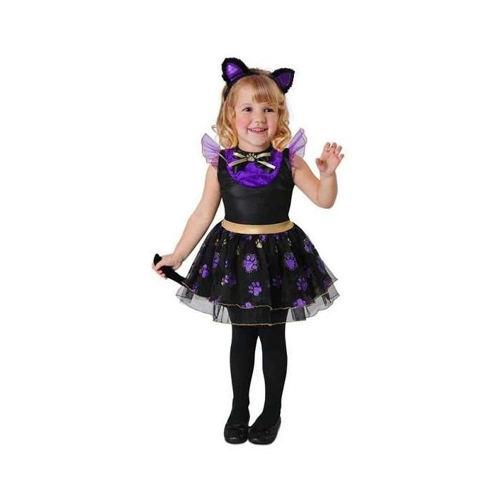 My Other Me Disfraz de Gatita Violeta para Niña con Vestido, Cola y Diadema, 100% Poliéster, Talla 1-2 Años My Other Me Disfraz de Gatita Violeta para Niña con Vestido, Cola y Diadema, 100% Poliéster, Talla 1-2 Años