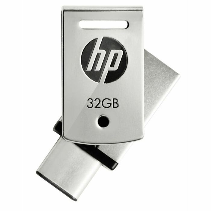 Memoria USB HP HPFD5000M-32 Plateado Acero 32 GB (1 unidad) 32GB