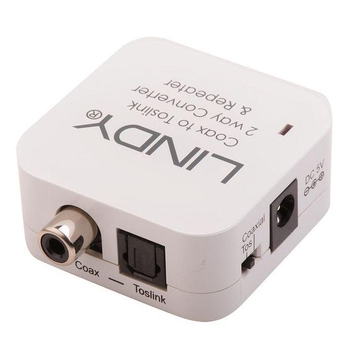 Lindy TosLink (Optical) and Coaxial Bi-directional Converter Lindy TosLink (Optical) and Coaxial Bi-directional Converter