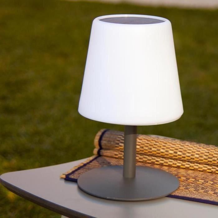 Lámpara de mesa solar y recargable - LUMISKY - STANDY TINY SOLAR - H25 cm - LED blanco cálido y blanco regulable 1 Lámpara de mesa solar y recargable - LUMISKY - STANDY TINY SOLAR - H25 cm - LED blanco cálido y blanco regulable 1