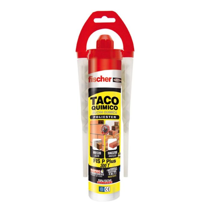 Fischer P300 Taco Químico DIY Resina Poliéster 300 ml para Materiales Huecos y Macizos, Exterior