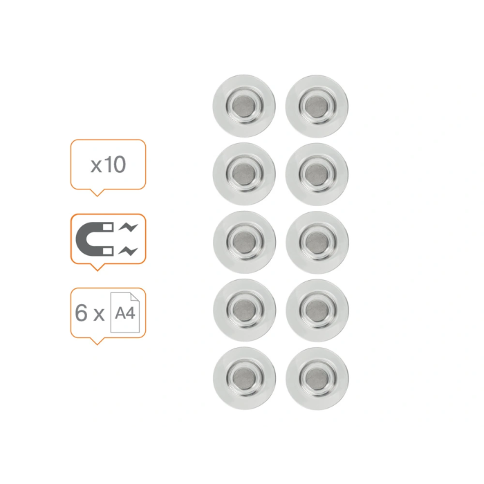 Pizarra magnética Nobo Plateado 3