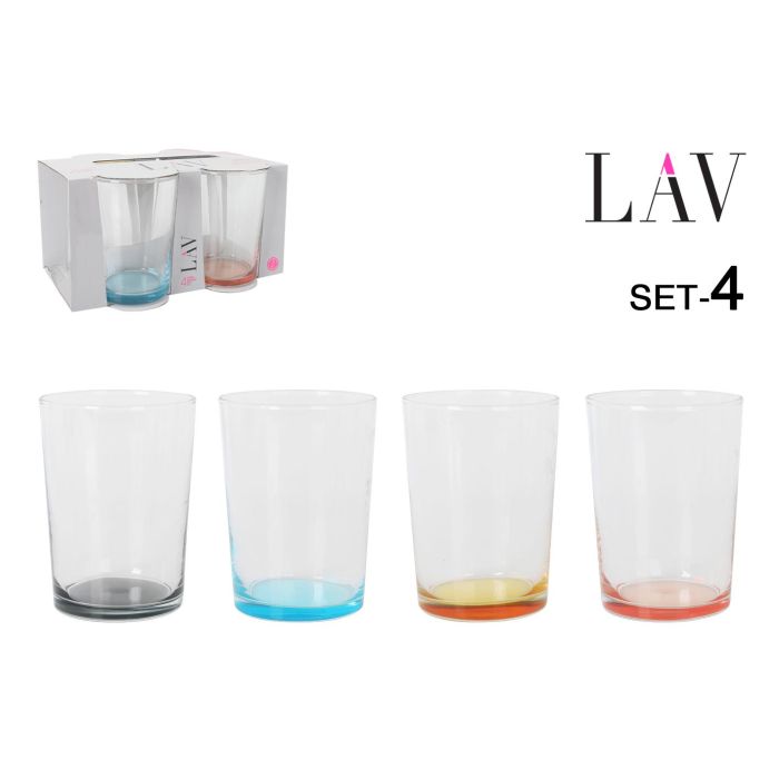 Set de 4 vasos para sidra 520 cc colores - LAV (6 Cajas) Set de 4 vasos para sidra 520 cc colores - LAV (6 Cajas)