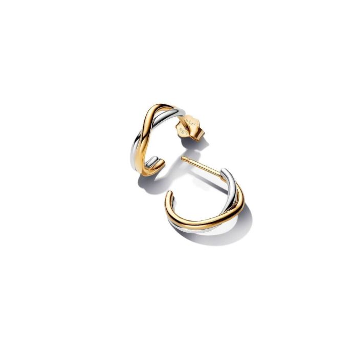 Pendientes Mujer Pandora 263880C00 Dorado Plateado Pendientes Mujer Pandora 263880C00 Dorado Plateado