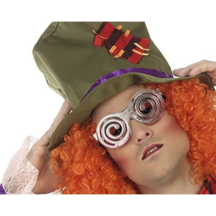 Gafas de Espirales Luz LED Multicolor para Adultos - Accesorio Carnaval Fiesta Neon