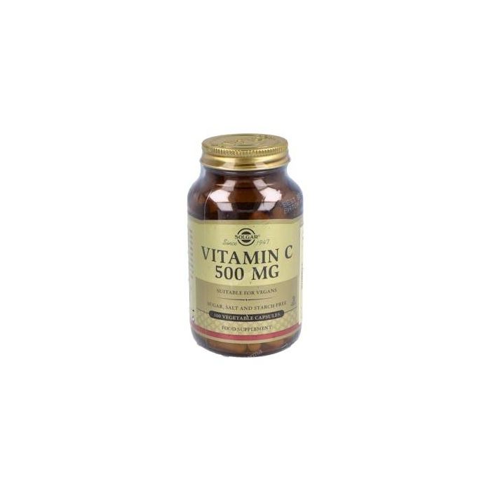 Solgar Vitamina C 500 mg Cápsulas Vegetales 100 u - Potente Antioxidante, Apoyo Inmunitario, Combate Cansancio y Fatiga, Vegano