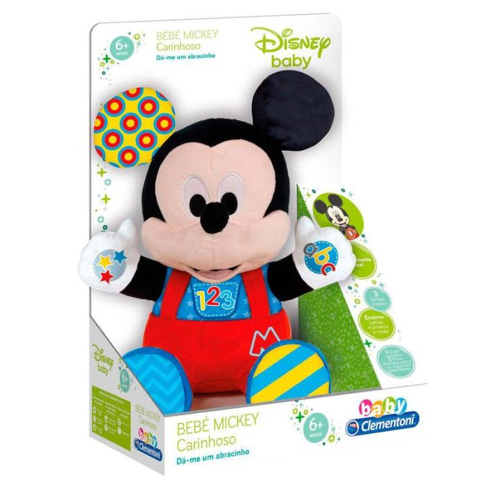 Clementoni 55324 Peluche Musical Interactivo Baby Mickey para Bebés Voz Original Disney Suave Tela Aprende Letras Números Colores Español 1 Clementoni 55324 Peluche Musical Interactivo Baby Mickey para Bebés Voz Original Disney Suave Tela Aprende Letras Números Colores Español 1
