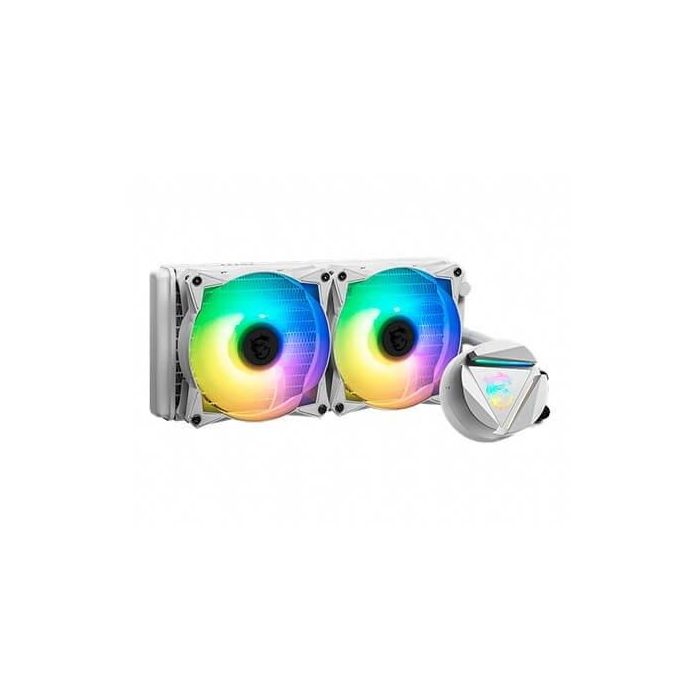 MSI MAG CORELIQUID 240R Kit Refrigeración Líquida AIO ARGB, Bomba en Radiador, 2x120mm, Bloque Rotable, Blanco, Compatible Intel/AMD MSI MAG CORELIQUID 240R Kit Refrigeración Líquida AIO ARGB, Bomba en Radiador, 2x120mm, Bloque Rotable, Blanco, Compatible Intel/AMD