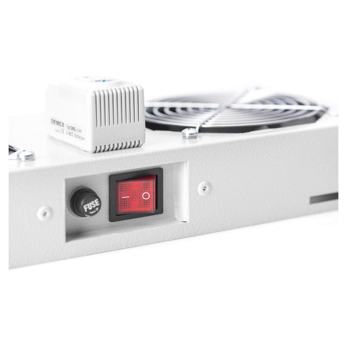 Digitus Unidad de Ventilación de Techo para Armario de Pared, 2 Ventiladores, Gris Digitus Unidad de Ventilación de Techo para Armario de Pared, 2 Ventiladores, Gris