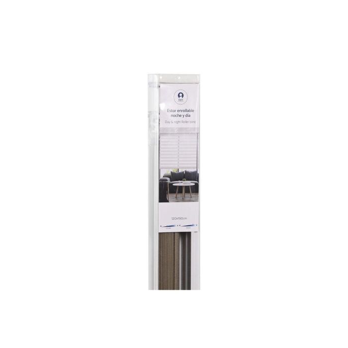 Estor Enrollable DKD Home Decor 120 x 190 cm Poliéster Aluminio 2 Estor Enrollable DKD Home Decor 120 x 190 cm Poliéster Aluminio 2