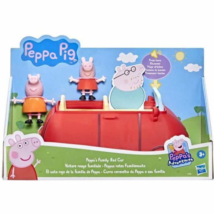 Hasbro HAS5010993868285 Peppa Pig - Peppa's Adventures Family Red Car - juguete preescolar con oraciones y efectos de sonido para 3 años+ Hasbro HAS5010993868285 Peppa Pig - Peppa's Adventures Family Red Car - juguete preescolar con oraciones y efectos de sonido para 3 años+