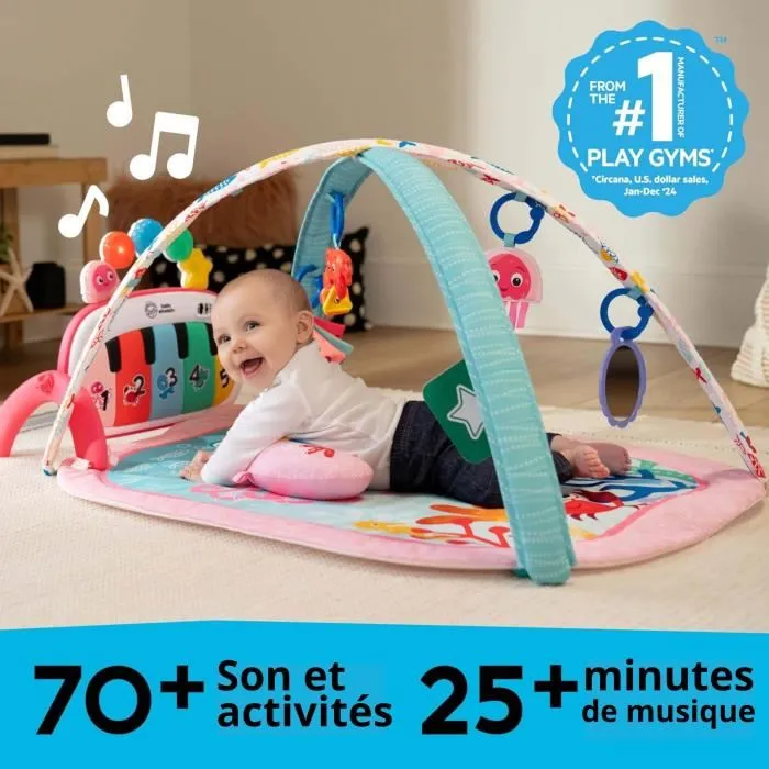 Baby Einstein Tapete de Juego 4 en 1 para Niña - BAB0074451174139 - Juguete de Piano, Juguetes Sensoriales Arch, Multilingüe 2