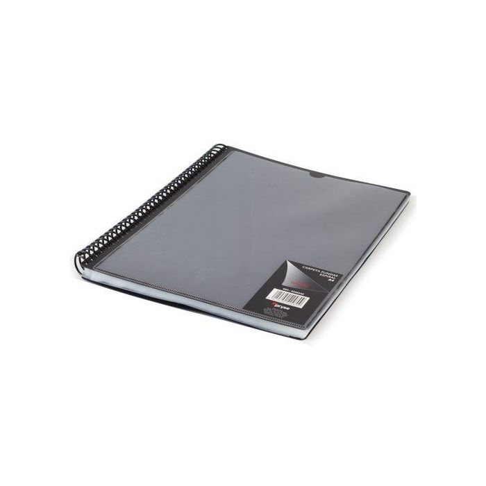 Carpeta Fundas (Tarifario) Pryse Pp Personalizable A4 60 F. Opaco Negro (Set de 6)