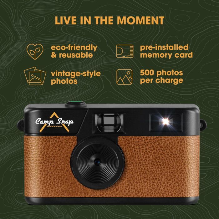 Cámara Digital Camp Snap CS-V105-BR-WW Negro 3 Cámara Digital Camp Snap CS-V105-BR-WW Negro 3