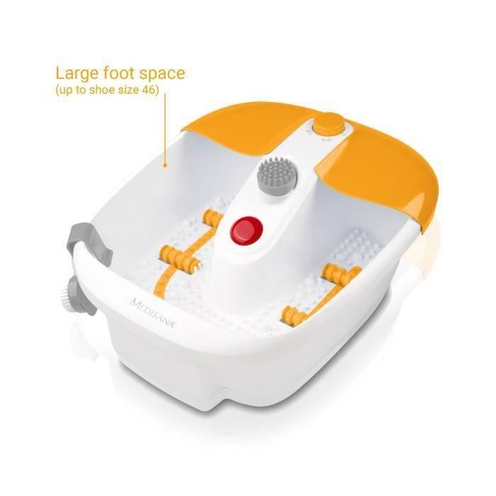 Medisana FS 883 Baño de pies con Masaje Relajante de Burbujas, Vibración, Conservación de Calor y 3 Accesorios Pedicura 80W Medisana FS 883 Baño de pies con Masaje Relajante de Burbujas, Vibración, Conservación de Calor y 3 Accesorios Pedicura 80W