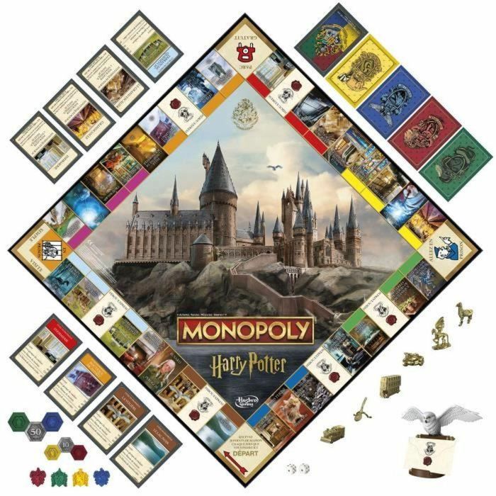 Edición Monopoly Harry Potter, Juego de mesa, Aventuras mágicas en Hogwarts, 8 años, de 2 a 6 jugadores 5