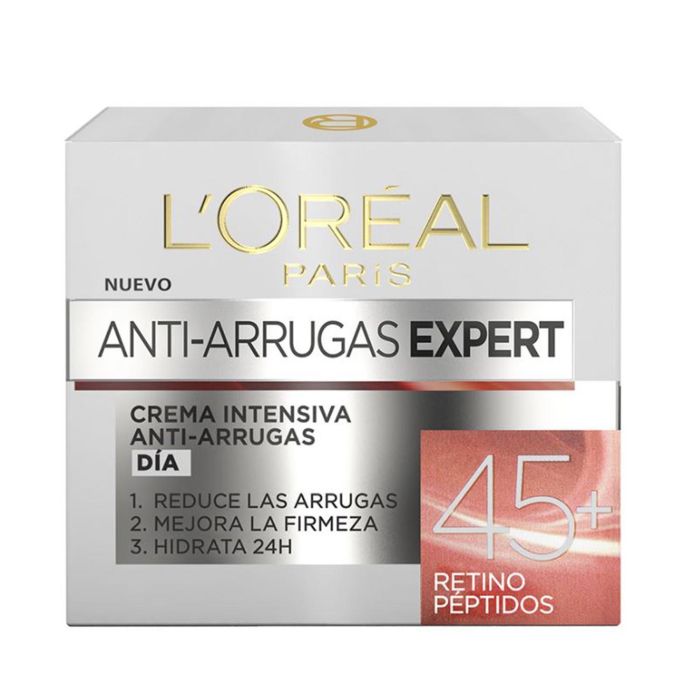 L'Oréal Paris F.I.L. B188801/1 ANTI-ARRUGAS EXPERT Crema Facial Antiedad y Regeneradora con Retinol, Hidratante Día Mujer +45 50 ml
