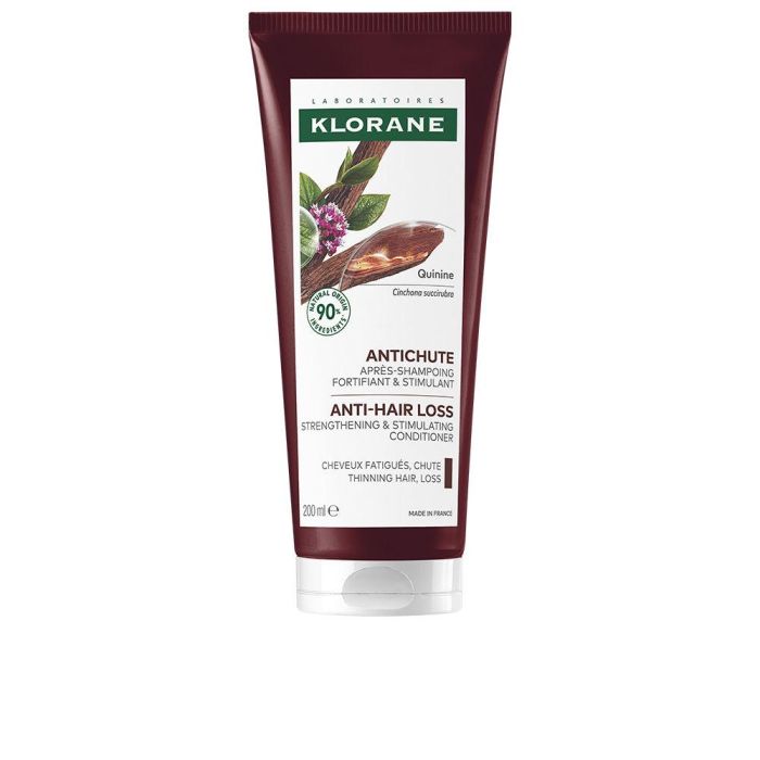 Klorane Acondicionador Fortalecedor y Estimulante Anticaída con Quinina y Edelweiss Bio para Cabello Debilitado 200 ml
