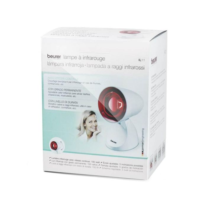 Beurer IL-11 Lámpara Infrarrojos Compact - Luz ajustable, 5 niveles inclinación, ideal para alivio muscular y recuperación 1 Beurer IL-11 Lámpara Infrarrojos Compact - Luz ajustable, 5 niveles inclinación, ideal para alivio muscular y recuperación 1