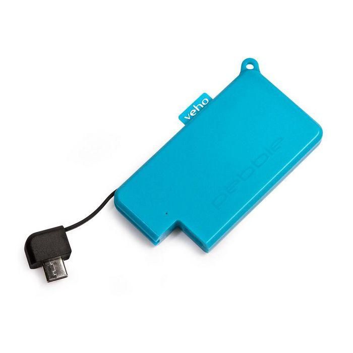Veho Pebble Pokket 1000mAh micro size keyring Power Bank - Azul 3