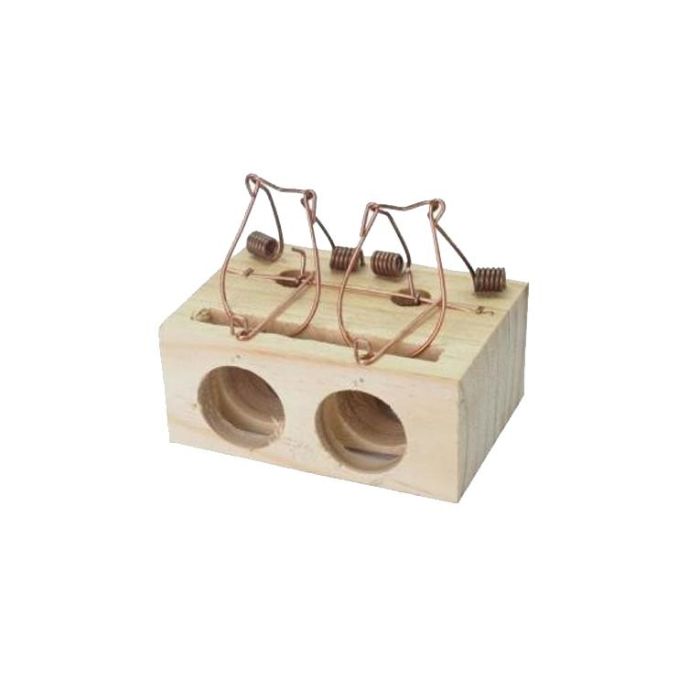 Sauvic Ratonera 2 entradas grande madera/metal 15x9,3x7cm - Trampa para ratas y ratones 0 Sauvic Ratonera 2 entradas grande madera/metal 15x9,3x7cm - Trampa para ratas y ratones 0