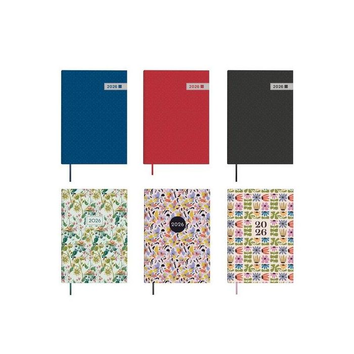 Agenda Anual (2026) Catalan Finocam Dynamic Porto Cosida Tapa Extra Y10 140X204 S/V Assortiment De 7