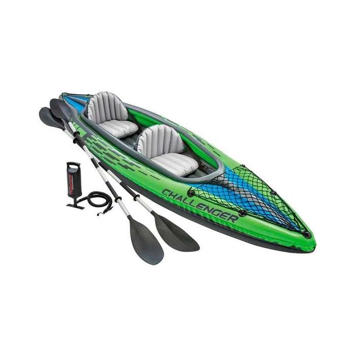 Kayak challenger k2 con remos aluminio incluidos y bomba 351x76x38cm Kayak challenger k2 con remos aluminio incluidos y bomba 351x76x38cm
