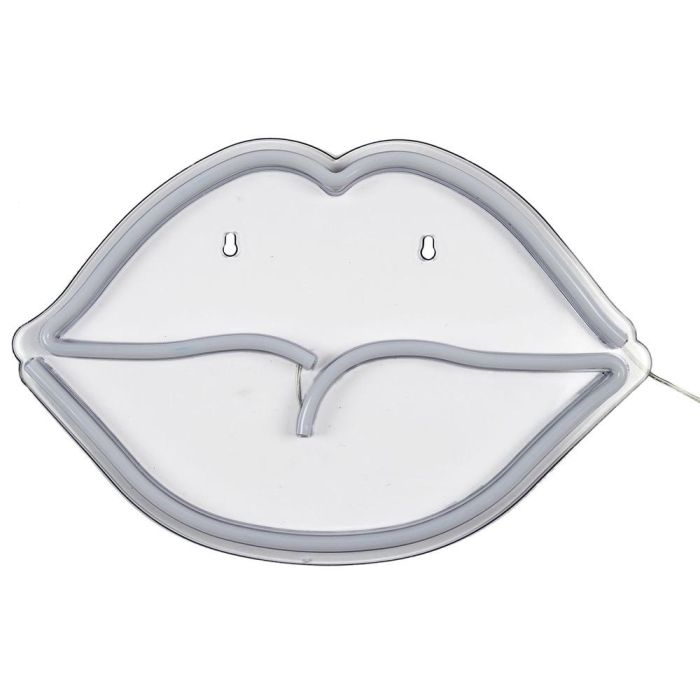 Home Deco Factory Lámpara Neón LED USB "Boca" Colección Neon 150 Leds 620-650K Luz Cálida con Cable USB 2 Metros 42x2x28cm 2