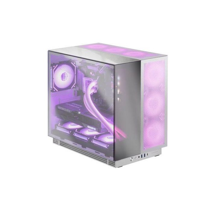 Caja Gaming Torre Mars Gaming MC-NOVA3/ Blanca y Plateada 2 Caja Gaming Torre Mars Gaming MC-NOVA3/ Blanca y Plateada 2