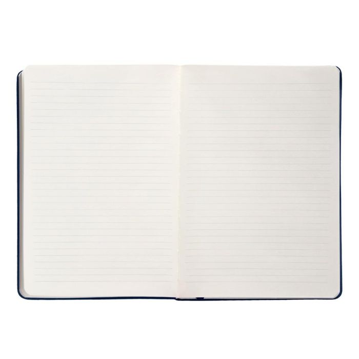 Cuaderno Con Gomilla Antartik Notes Tapa Dura A5 Hojas Rayas Azul Marino 100 Hojas 80 gr Fsc 5