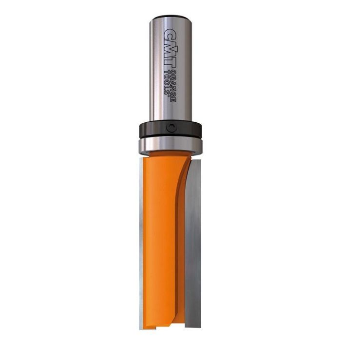 CMT 91216011B Fresa Recta para Madera con Guía de Rodillo de Carburo Vástago S8 Diámetro 31.7mm para Perfilado Preciso