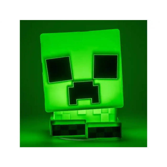 Wondee Lampara Creeper de Silicona Minecraft Luz Nocturna Pixelada 1