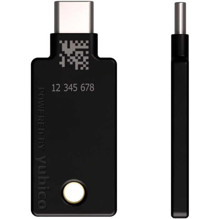 Yubico YubiKey 5C NFC - Llave de seguridad USB-C para Android, Windows 10, iOS - Soporte FIDO U2F/FIDO2 1