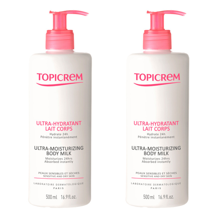 Topicrem Uh Lait Corporel 2x500ml Leche Corporal Hidratante