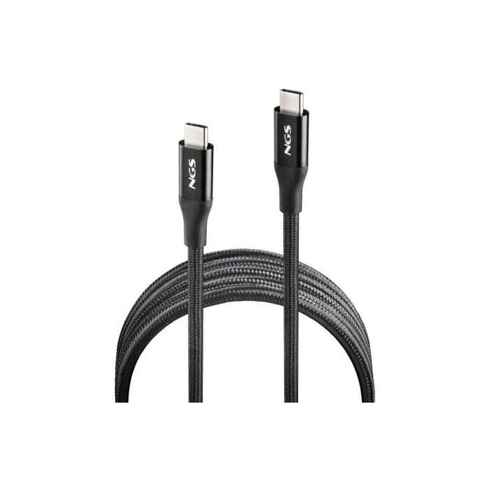 Cable USB 4.0 Tipo-C NGS KNOT/ USB Tipo-C Macho - USB Tipo-C Macho/ Hasta 240W/ 40Gbps/ 2m/ Negro 1 Cable USB 4.0 Tipo-C NGS KNOT/ USB Tipo-C Macho - USB Tipo-C Macho/ Hasta 240W/ 40Gbps/ 2m/ Negro 1