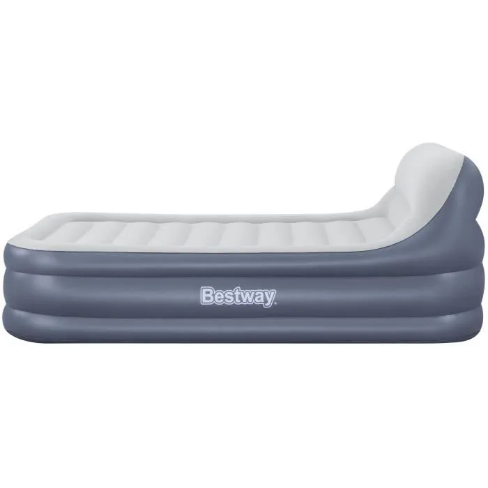 Bestway Cama Hinchable 67923 Tritech SleekFlow 2 Plazas 226 x 152 x 84 cm con Cabecero y Bomba Integrada 1