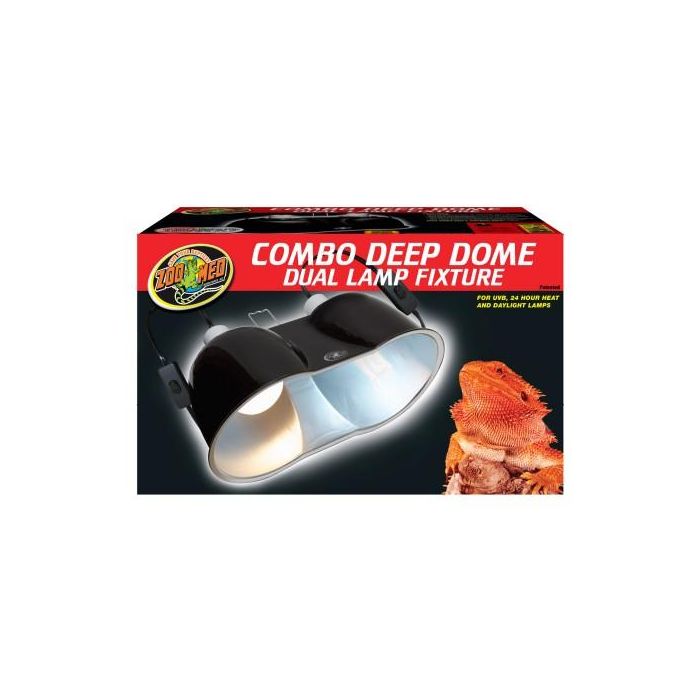 ZooMed Portalamparas Combo Deep Dome Dual Lamp 1