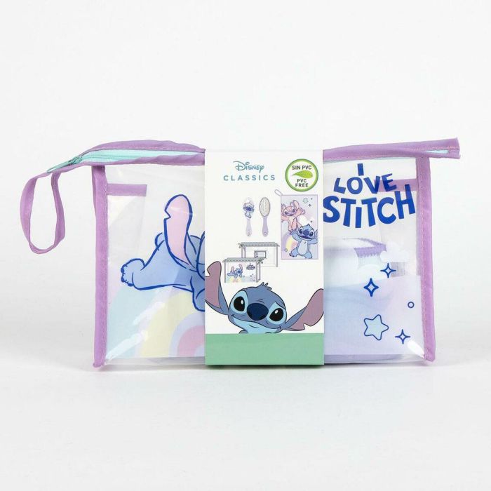 Neceser Con Accesorios Stitch Lila 23 x 15 x 8 cm 5 Neceser Con Accesorios Stitch Lila 23 x 15 x 8 cm 5