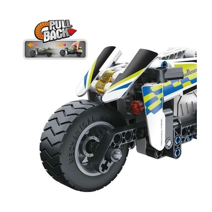 Juego construccion moto policia retrofriccion 193 piezas. 7x19x9 cm 1 Juego construccion moto policia retrofriccion 193 piezas. 7x19x9 cm 1