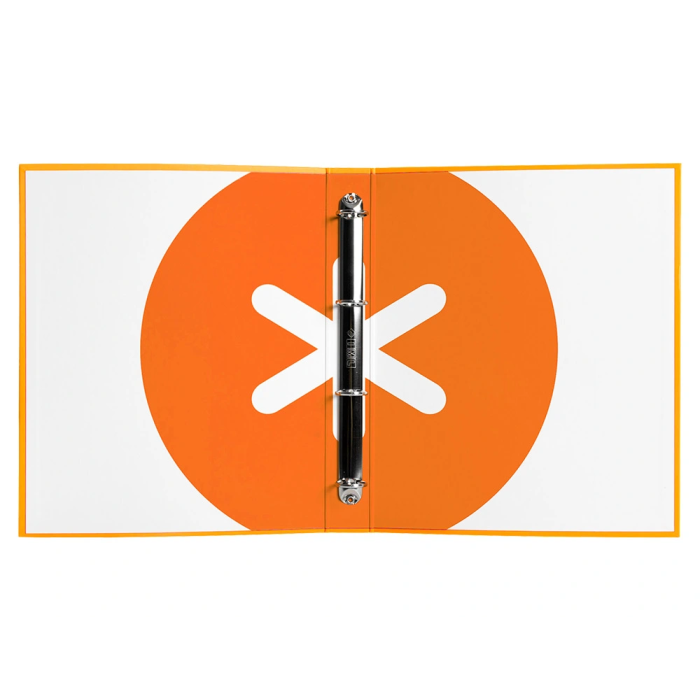 Antartik Carpeta 4 anillas 40 mm mixtas antartik a4 forrada color mostaza 4