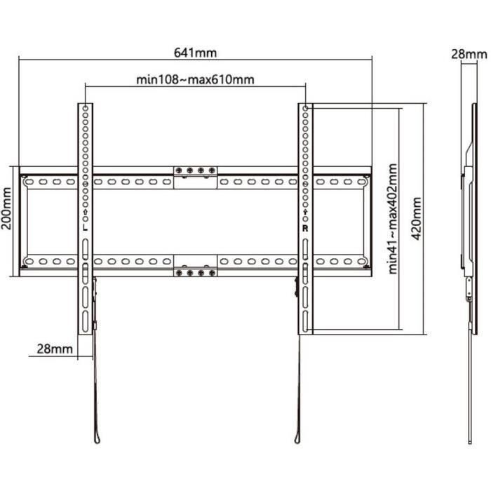 Stell SHO 5210 Soporte de TV Fijo SLIM de Acero 5