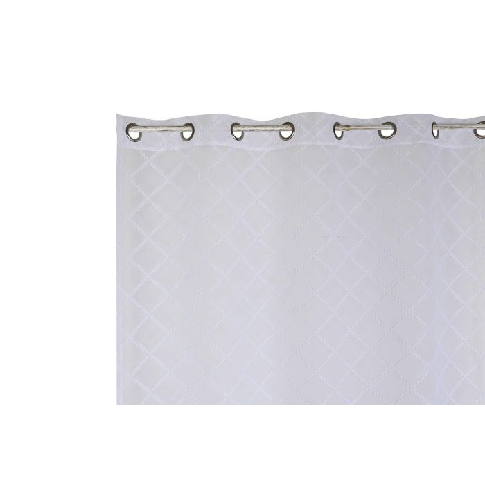 Cortina Basicos DKD Home Decor Blanco 260 x 260 x 140 cm 2