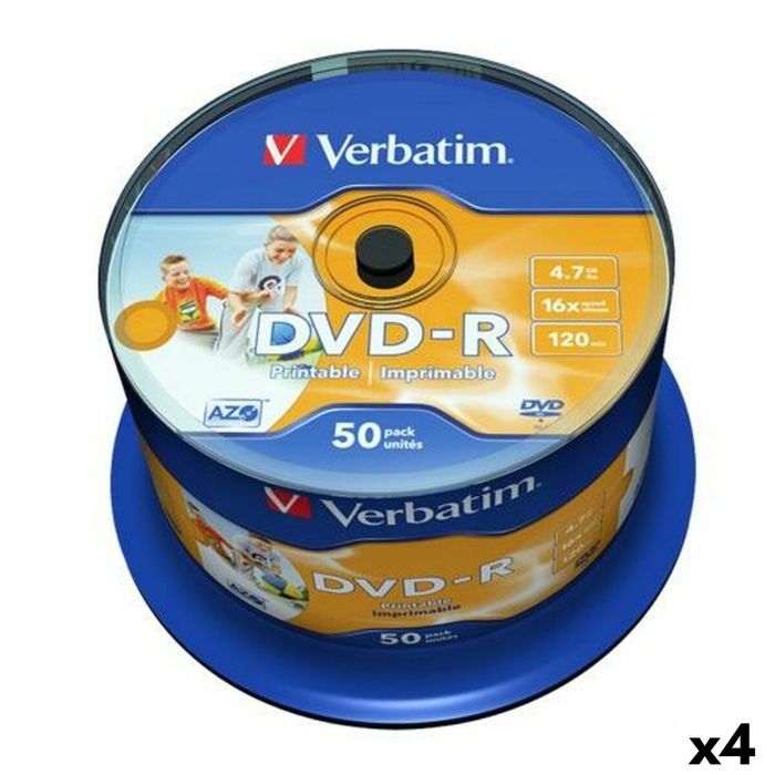 DVD-R Verbatim 4,7 GB 16x (4 Unidades)