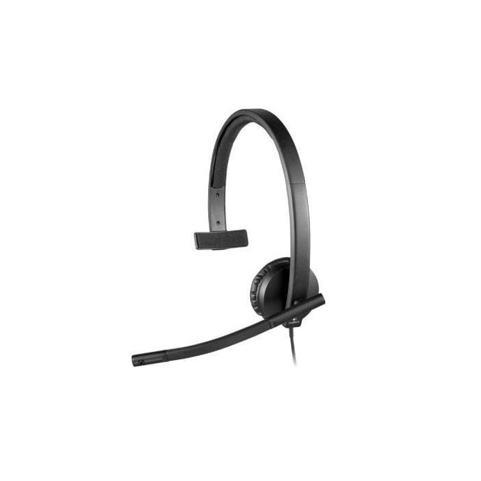 Logitech H570e Auriculares USB Monoaural, Micrófono Cancelación Ruido, Controles en Línea, Diadema Acolchada, Compatibles UC 0 Logitech H570e Auriculares USB Monoaural, Micrófono Cancelación Ruido, Controles en Línea, Diadema Acolchada, Compatibles UC 0