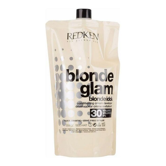 Redken Blonde Glam Conditioning Cream Developer 30 Vol. 9% 1000ml Revelador Decoloración