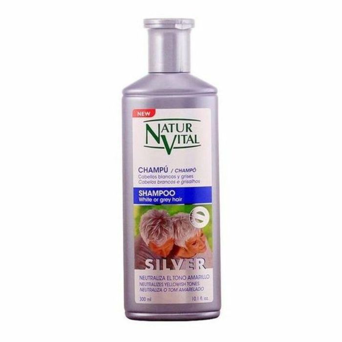 Natur Vital Champú Silver Cabello Blanco Y Gris