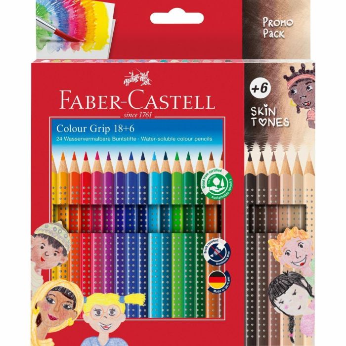 FABER-CASTELL Buntstift Jumbo Grip Skin Tones 18+6 0 FABER-CASTELL Buntstift Jumbo Grip Skin Tones 18+6 0