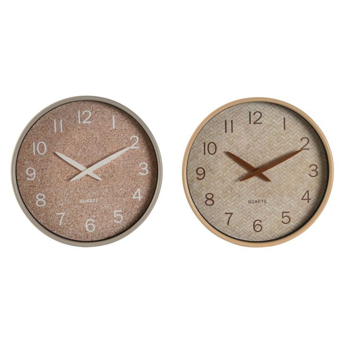 DKD Home Decor Reloj de Pared Scandi Estilo Nórdico Madera Natural Marrón 30x30 cm Funciona con 1 Pila AA (2 Unidades) DKD Home Decor Reloj de Pared Scandi Estilo Nórdico Madera Natural Marrón 30x30 cm Funciona con 1 Pila AA (2 Unidades)
