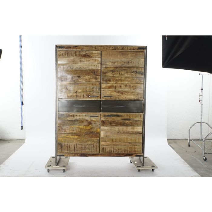 Armario Colonial DKD Home Decor Natural Negro 41 x 161 x 120 cm 4 Armario Colonial DKD Home Decor Natural Negro 41 x 161 x 120 cm 4