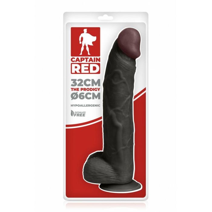 Consolador Realista Captain Red Prodigy TPE Negro 34,5 cm 4 Consolador Realista Captain Red Prodigy TPE Negro 34,5 cm 4